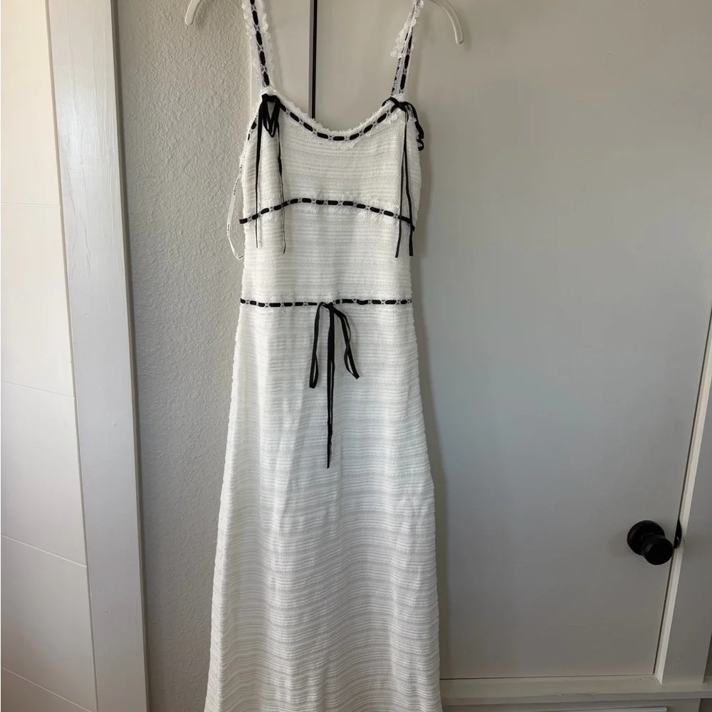 NWT For Love & Lemons Mayfair Maxi Dress in White - Picture 2 of 6